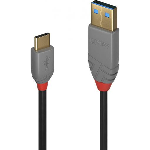 LINDY USB kabel USB 2.0 USB-A zástrčka, USB-C ® zástrčka 1.00 m černá 36886