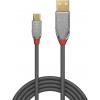LINDY USB kabel USB 2.0 USB-A zástrčka, USB Micro-B zástrčka 3.00 m šedá 36653