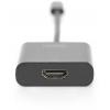Digitus TV, monitor adaptér [1x USB-C® zástrčka - 1x HDMI zásuvka] DA-70852 15.00 cm