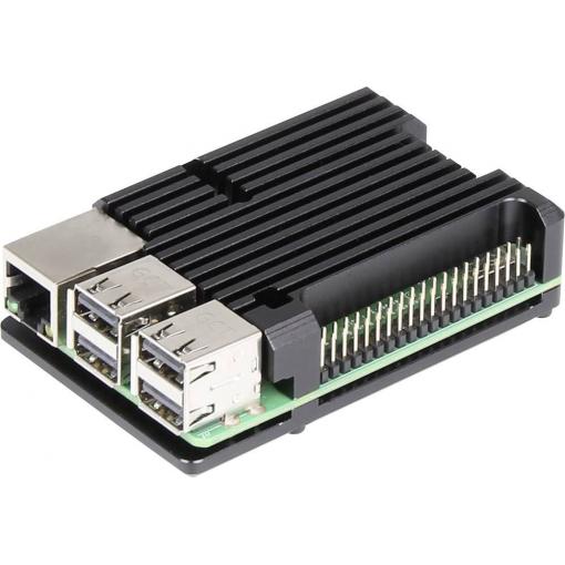 Joy-it ARMOR Case BLOCK SBC skříň Vhodné pro (vývojové sady): Raspberry Pi® včetně pasivního chladiče černá