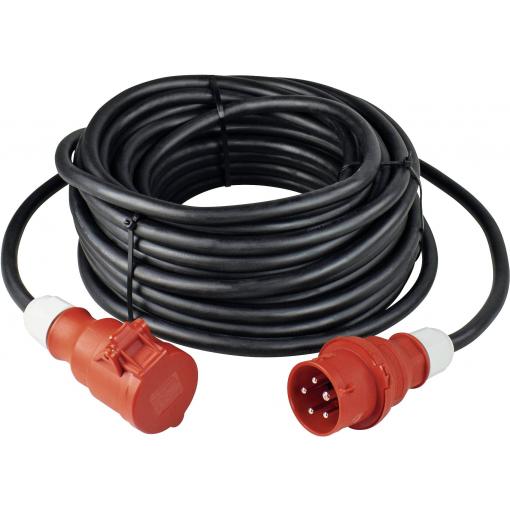 AS Schwabe 61360 napájecí prodlužovací kabel 16 A černá 5.00 m H07RN-F 5G 2,5 mm²