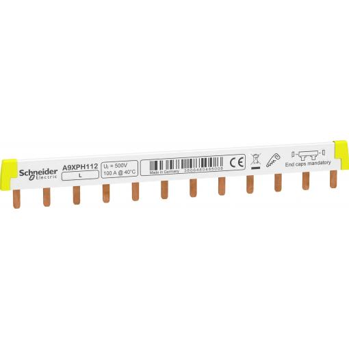 Schneider Electric A9XPH112 A9X112 elektrické připojení součástek Schneider Electric Phase busbar bílá 1 ks