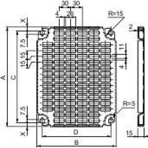 Schneider Electric NSYMR66 Mounting plate (d x š) 600 mm x 600 mm ocel 1 ks