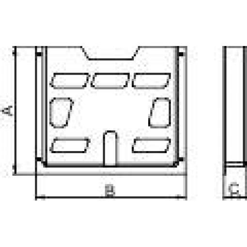 Schneider Electric NSYDPA4 Montážní materiál polystyren bílá (d x š x v) 23 x 247 x 230 mm 1 ks