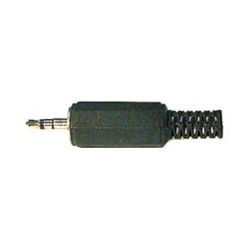 JACK konektor 2,5 mm stereo, plastový, černý