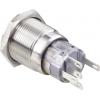 TRU COMPONENTS TC-LAS1-AGQ-11ZET/R/12V/S, TC-7494524 tlačítkový spínač antivandal, 19 mm, 250 V/AC, 3 A, 1 ks