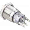TRU COMPONENTS TC-LAS1-AGQ-11ZE/42RGB/, TC-7494632 tlačítkový spínač antivandal, 19 mm, 250 V/AC, 3 A, 1 ks