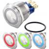TRU COMPONENTS TC-7494640 tlačítkový spínač antivandal 250 V/AC 3 A 1x vyp/(zap) bez aretace červená, zelená, modrá, RGB IP65 1 ks