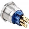 TRU COMPONENTS TC-7494640 tlačítkový spínač antivandal 250 V/AC 3 A 1x vyp/(zap) bez aretace červená, zelená, modrá, RGB IP65 1 ks