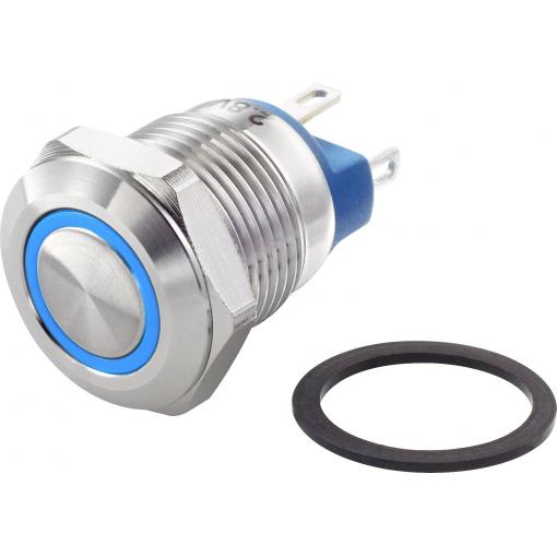 TRU COMPONENTS TC-GQ12-AF-10E/J/B/12V/S, TC-7494660 tlačítko antivandal, 12 mm, 48 V/DC, 2 A, 1 ks