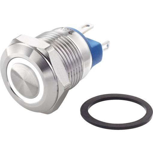 TRU COMPONENTS TC-GQ12-AF-10E/J/W/12V/S, TC-7494664 tlačítko antivandal, 12 mm, 48 V/DC, 2 A, 1 ks