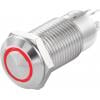 TRU COMPONENTS TC-GQ12-CH-10ZE/J/R/12V/S, TC-7494672 tlačítko, 12 mm, 36 V/DC, 1 A, 1 ks