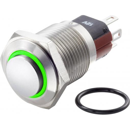 TRU COMPONENTS TC-GQ16-KH-11E/J/G/12V/S, TC-7495036 tlačítko antivandal, 16 mm, 48 V/DC, 2 A, 1 ks