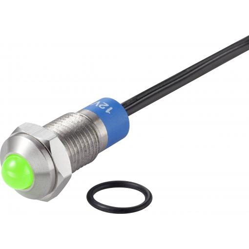 TRU COMPONENTS TC-7495164 LED žárovka zelená 12 V DC/AC