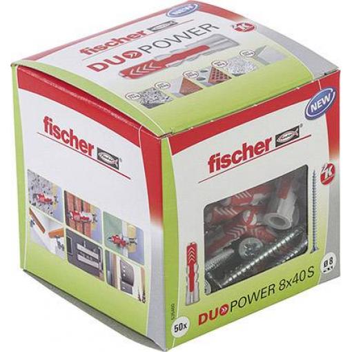 Fischer 535460 DUOPOWER 8x40 S LD 2komponentní hmoždinka 40 mm 8 mm 50 ks