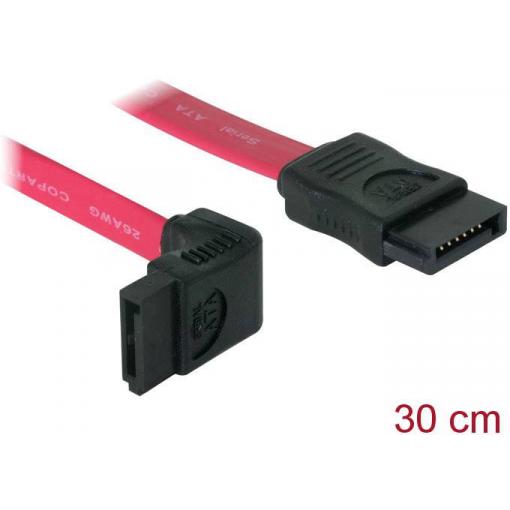 Delock pevný disk kabel [1x SATA zásuvka 7-pólová - 1x SATA zásuvka 7-pólová] 0.30 m červená
