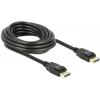 Delock DisplayPort kabel Konektor DisplayPort, Konektor DisplayPort 5.00 m černá 83808 pozlacené kontakty Kabel DisplayPort