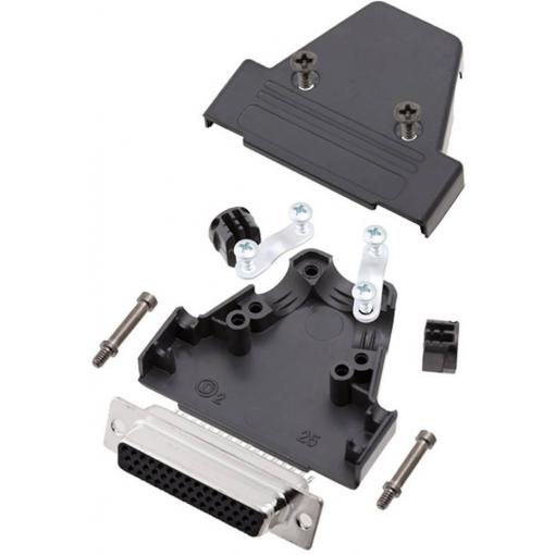 encitech TRI-P-25-HDS44-K 6355-0068-13 D-SUB pouzdro Pólů: 44 plast černá 1 ks