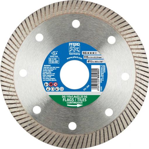 PFERD TOOLS 68000031 Dg Fl Sg diamantový řezný kotouč Průměr 115 mm Ø otvoru 22.23 mm 1 ks