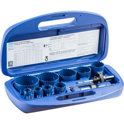 PFERD TOOLS 25900010 sada děrovacích pil 19 mm, 22 mm, 25 mm, 32 mm, 38 mm, 44 mm, 51 mm, 60 mm, 68 mm 1 ks