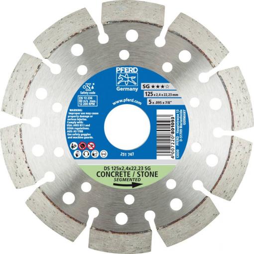 PFERD TOOLS 68000042 Ds Sg diamantový řezný kotouč Průměr 125 mm Ø otvoru 22.23 mm 1 ks