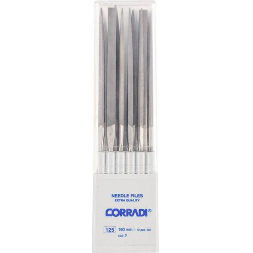 PFERD TOOLS 12325164 Sada jehlových pilníků CORRADI švýcarská sítka 2 v plastovém boxu Délka 160 mm 1 ks