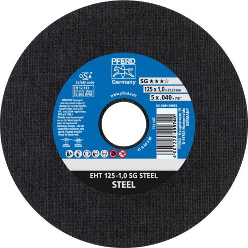 PFERD TOOLS SG STEEL 61341082 řezný kotouč rovný 125 mm 25 ks ocel