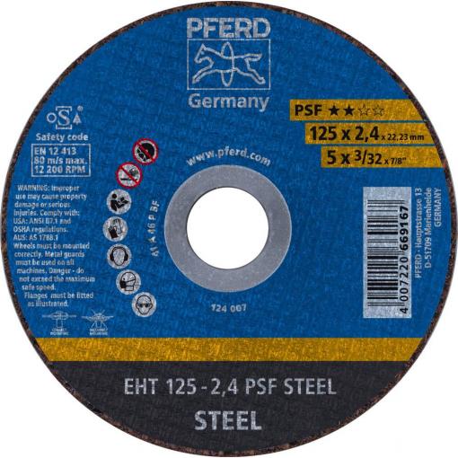 PFERD TOOLS PSF STEEL 61719026 řezný kotouč rovný 125 mm 25 ks ocel