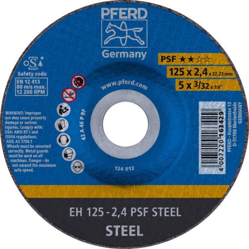 PFERD TOOLS PSF STEEL 61720222 řezný kotouč lomený 125 mm 25 ks ocel