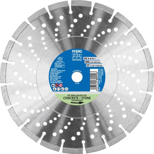 PFERD TOOLS 68000045 Ds Sg diamantový řezný kotouč Průměr 300 mm Ø otvoru 20 mm 1 ks
