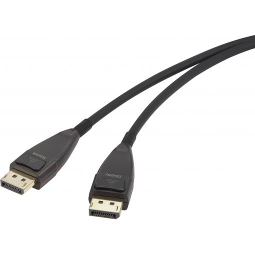 Renkforce DisplayPort kabel Konektor DisplayPort, Konektor DisplayPort 20.00 m černá RF-3770962 8K UHD, pozlacené kontakty Kabel DisplayPort