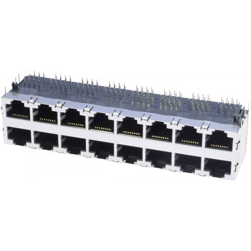 econ connect 3022S8, RJ45 konektor, zásuvka, vestavná horizontální, kov, 1 ks