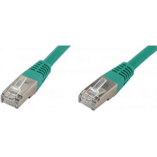econ connect F6TP0,5GN RJ45 síťové kabely, propojovací kabely CAT 6 S/FTP 0.50 m zelená párové stínění 1 ks