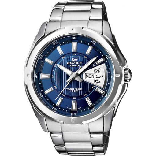 Casio Quartz náramkové hodinky EF-129D-2AVEF (d x š x v) 49 x 44.8 x 10.4 mm nerezová ocel Materiál pouzdra=nerezová ocel materiál řemínku=nerezová ocel