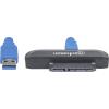 Manhattan Pevné disky/SSD adaptér [1x USB 3.0 zástrčka A - 1x kombinovaná SATA zástrčka 15+7-pólová] Adapter 0.15 m