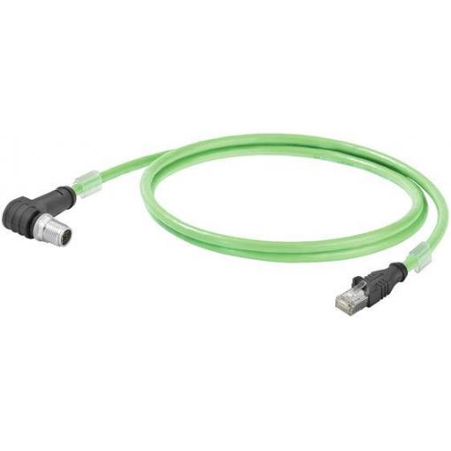 Weidmüller IE-C6EL8UG0100XCAU40-E datový zástrčkový konektor pro senzory - aktory, 2485600100, piny: 8, 10.00 m, 1 ks