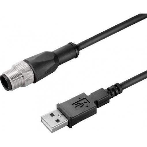 Weidmüller SAIL-M12G-USB-3.0U připojovací kabel pro senzory - aktory, 1268520000, piny: 4, 3.00 m, 1 ks