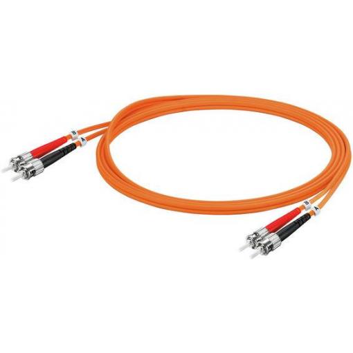 Weidmüller 1433990050 optické vlákno optické vlákno kabel 5.00 m oranžová [1x ST zástrčka - 1x ST zástrčka] 50/125 µ Multimode OM2