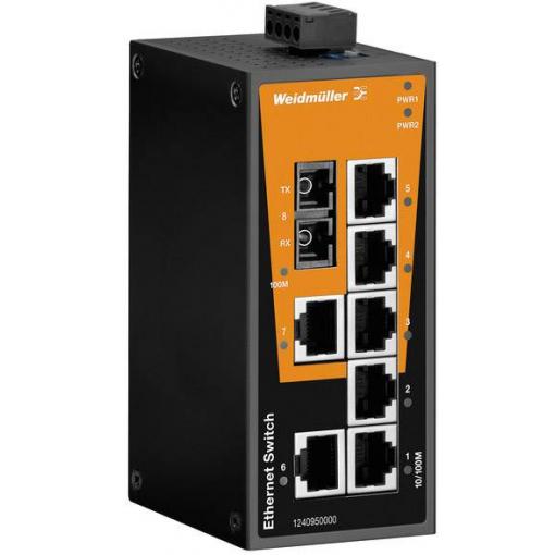 Weidmüller 1412070000 IE-SW-BL08-7TX-1SC průmyslový ethernetový switch 10 / 100 MBit/s