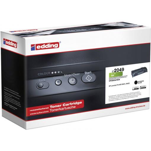 Edding Toner náhradní HP, Troy 80A, CF280A kompatibilní černá 2700 Seiten edding 2049 18-2049