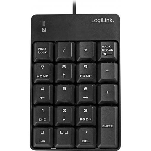 LogiLink ID0184 USB číselná klávesnice černá