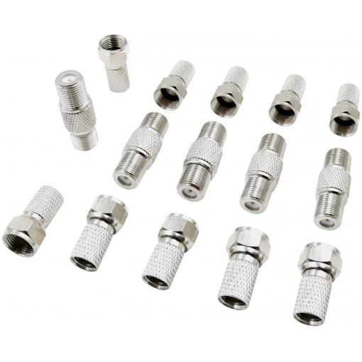 TRU COMPONENTS TC-7572820 Propojovací safa F konektorů Průměr lanka: 7 mm 1 sada