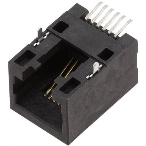 encitech RJJU-66-141-E3H-004, 3253-0008-02, konektor RJ, RJ12, CAT 3, piny:6P6C, 1 ks