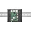 Renkforce držák DIN-Rail Vhodné pro (vývojové sady): Raspberry Pi®, Arduino, Banana Pi včetně montáže na lištu černá
