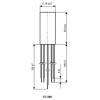 Odrušovací filtr TC259, 100 nF + 2× 2,2 nF, 250 V AC / 6 A, 5 vývodů