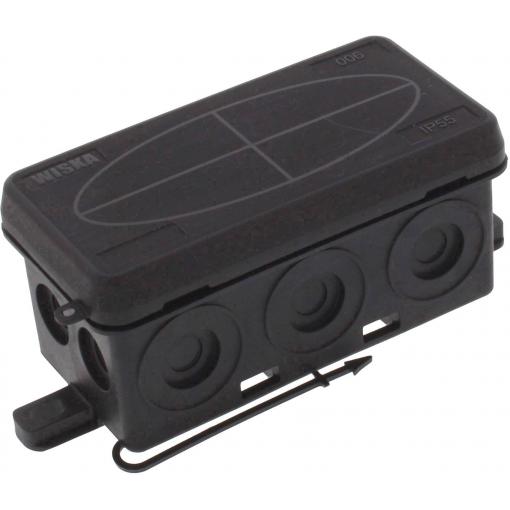 Wiska 10109578 rozbočovací krabice (d x š x v) 86 x 44 x 41 mm černá (RAL 9005) IP55 1 ks