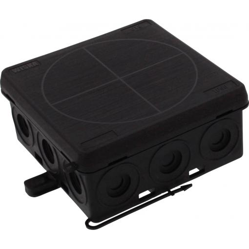 Wiska 10109588 rozbočovací krabice (d x š x v) 86 x 86 x 41 mm černá (RAL 9005) IP55 1 ks