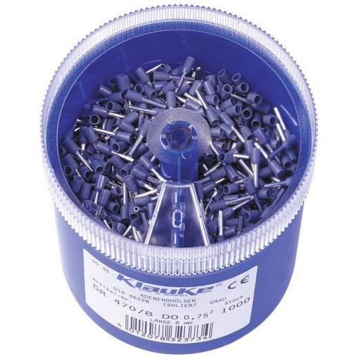 Klauke GR4708DO sada dutinek 0.75 mm² částečná izolace modrá 1000 díly