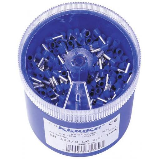 Klauke GR4738DO sada dutinek 2.5 mm² částečná izolace modrá 1000 díly