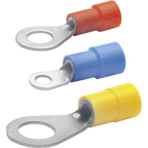 Klauke 6208 kulaté kabelové oko Průřez (max.)=1 mm² červená 1 ks